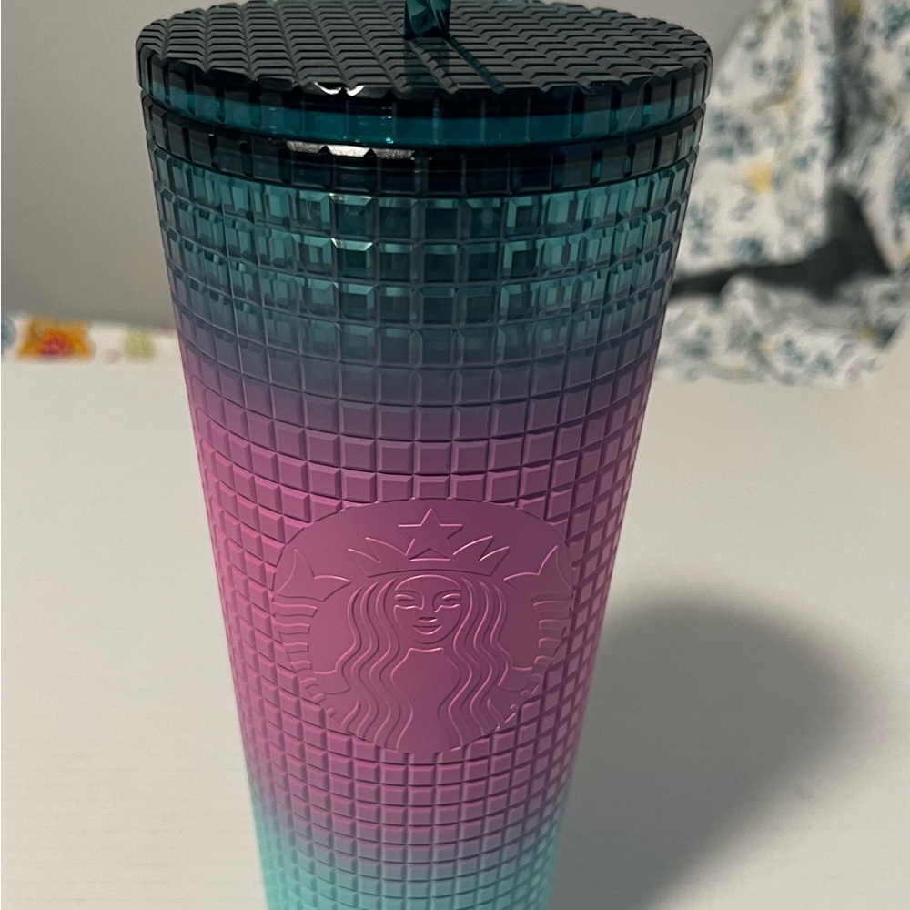 Starbucks Ombre Tumbler - Teal and Purple